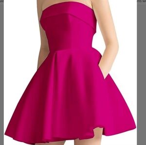 Strapless short prom dress